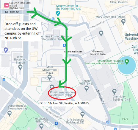 Directions to Physics Graduation in PAA
