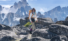 Ann Nelson, backpacking