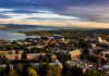 Aerial photo of the UW's Seattle campus