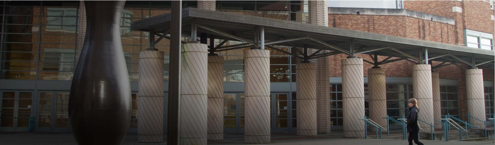 Pillars outside Physics-Astronomy Building
